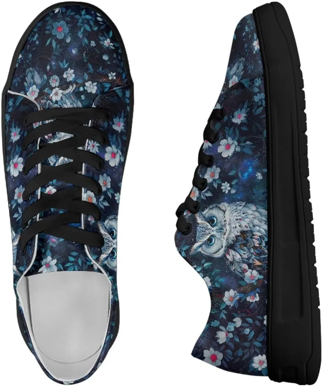 Women’s Canvas Sneakers Orthotic Walking Shoes with Memory Foam Non-Slip Canvas Shoes for Hiking Walking Running