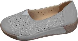 Women's Comfortable Dressy Ballet Flats Orthotic Round Toe Low Heels Sandals Casual Breathable Flexible Walking Shoes Fashion Summer Shoes for Women