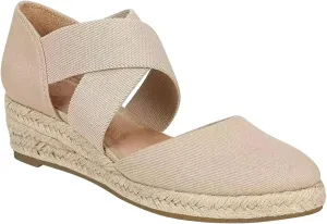 Womens Espadrille Wedge Sandals Fashion Casual Baotou Cross Straps Elastic Band Fisherman Shoes Summer Comfy Plus Size Sandals