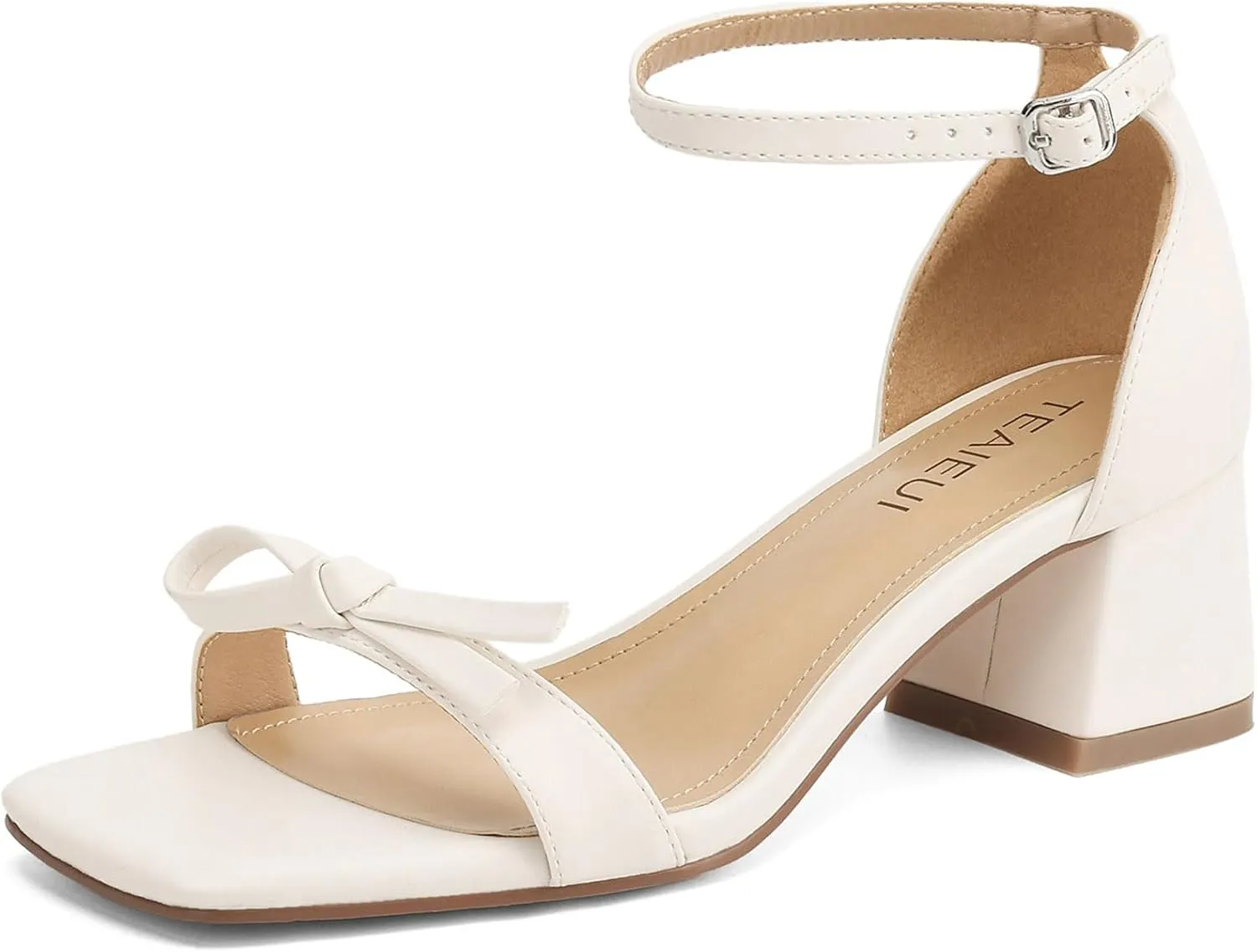 Women's Heeled Sandals Strappy Low Block Heels Chunky for Women Comfortable Ankle Strap Open Toe Party Wedding Dress Shoes for Women Dressy