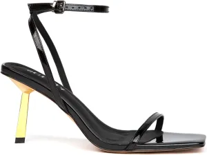 Women's Lace Up Heeled Sandals Stiletto Heels Adjustable Ankle Strap Square Open Toe Slingback Party Shoes