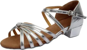 Women's Latin Dance Shoes Ballroom Practice Dance Heels Dressy Wedding Bride Sandals Prom Graduation Business Heels