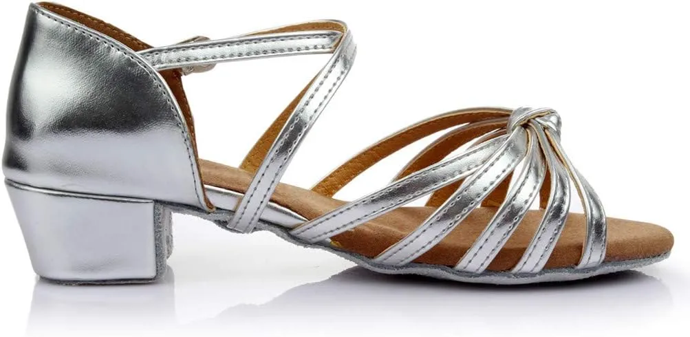 Women's Latin Dance Shoes Ballroom Practice Dance Heels Dressy Wedding Bride Sandals Prom Graduation Business Heels