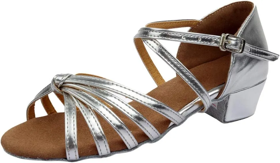 Women's Latin Dance Shoes Ballroom Practice Dance Heels Dressy Wedding Bride Sandals Prom Graduation Business Heels