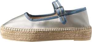 Women's Mary Jane Espadrilles Flats Platform Espadrilles Woven Outsole Shoes Canvas Flats