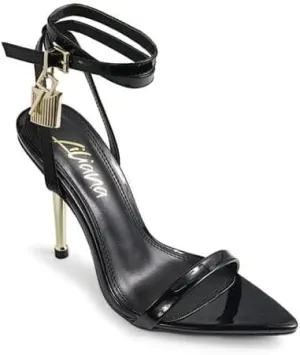 Womens Pointy Toe Stiletto High Heel Sandals