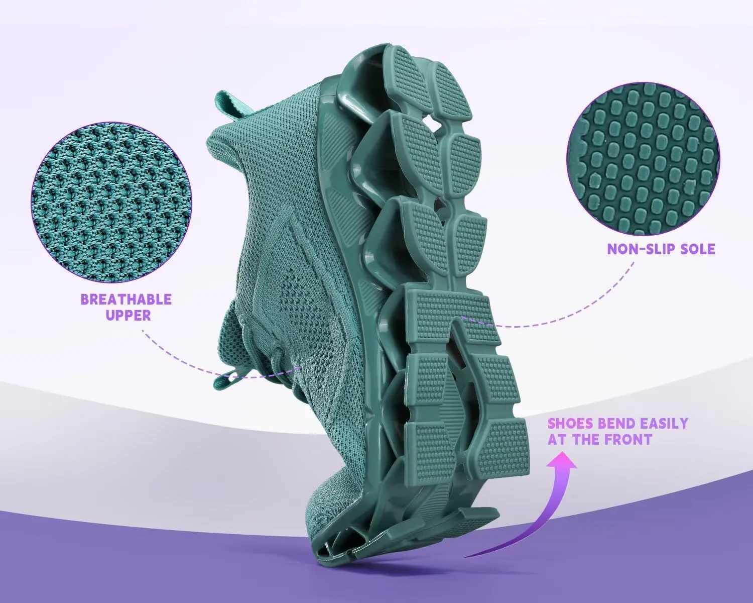 Womens Running Shoes Blade Tennis Walking Casual Fashion Sneakers Breathable Non Slip Gym Sports Work Athletic Trainers