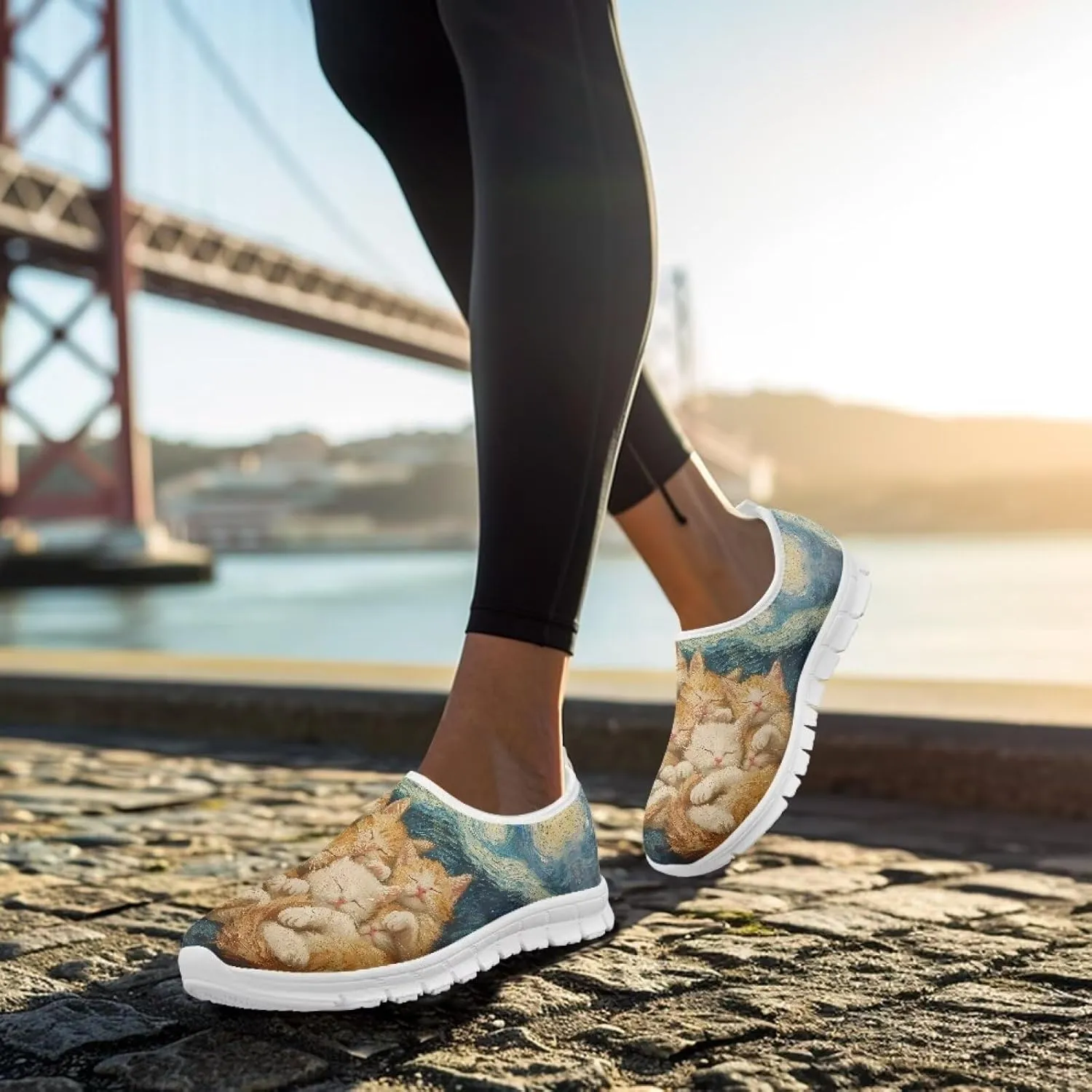 Women's Sneakers Casual Low-Top Soft Sport Tennis Sneakers Hands Free Breathable Lightweight Workout Walking Shoes for Women US 5.5-11.5