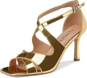 Women's Stiletto High Heels Cross Strap Dressy Sandals Square Open Toe Strappy Stilettos Summer Shoes for Ladies Sexy