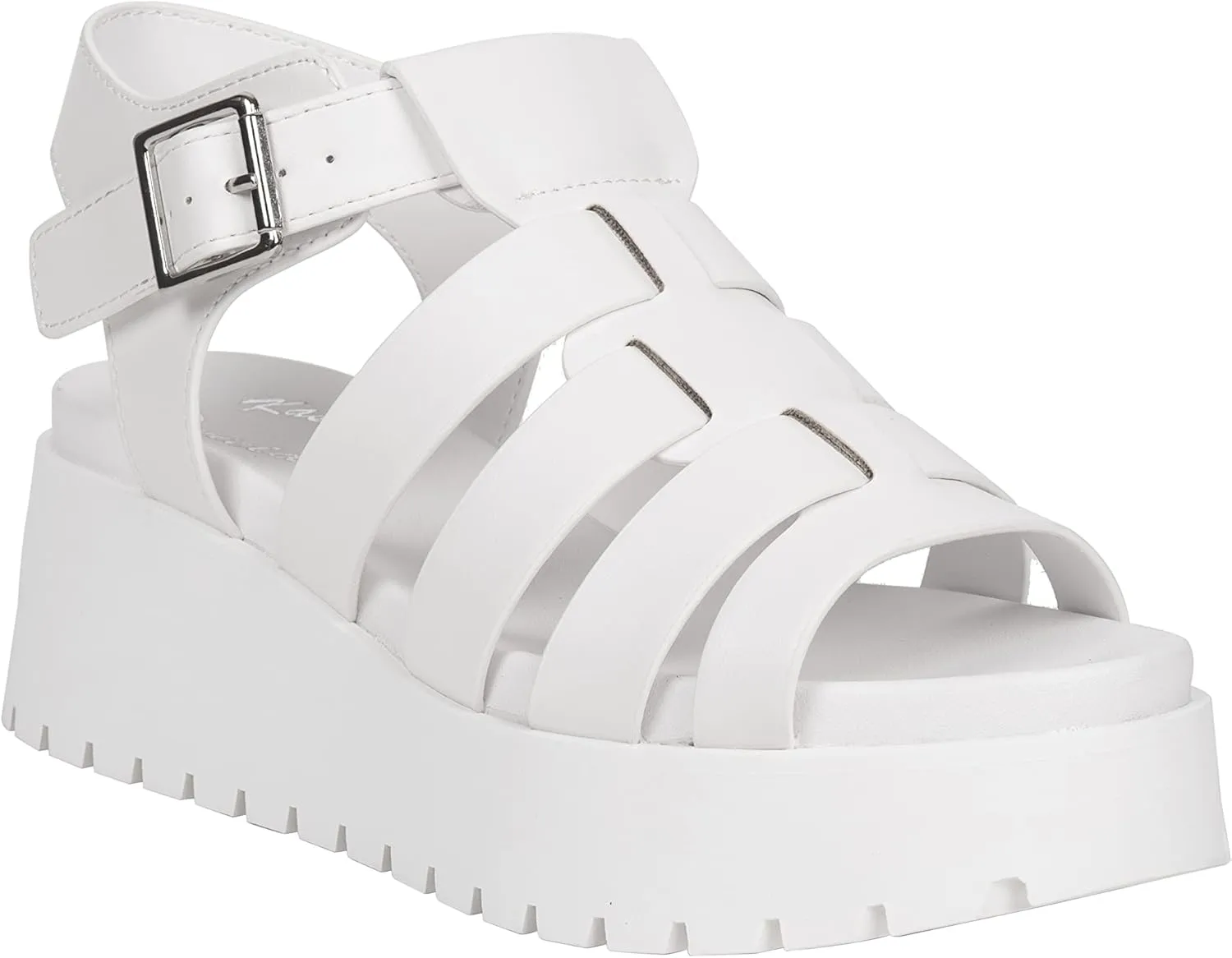 Women's Strappy Chunky Platform Sandals - Fashion Gladiator Sandals with Adjustable Buckle KAROL