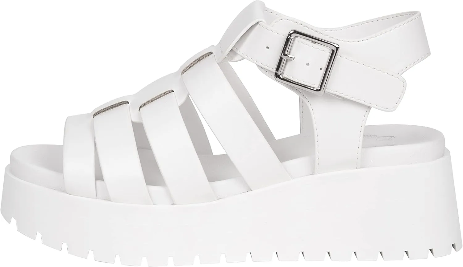 Women's Strappy Chunky Platform Sandals - Fashion Gladiator Sandals with Adjustable Buckle KAROL