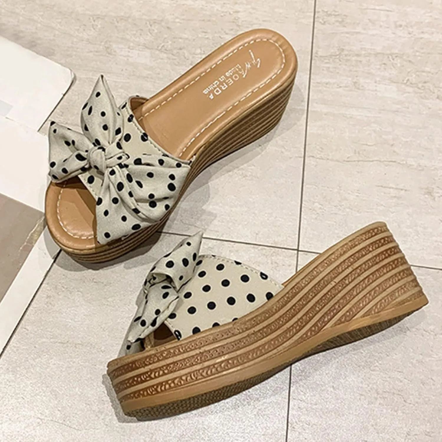 Women's Wedge Platform Sandals Fashion Summer Sandal Sandals for Women Flat Boho Platform Slippers Open Toe Espadrilles Bow Wedge Sandal Casual Close Toe Heels Stylish Shoes 2025
