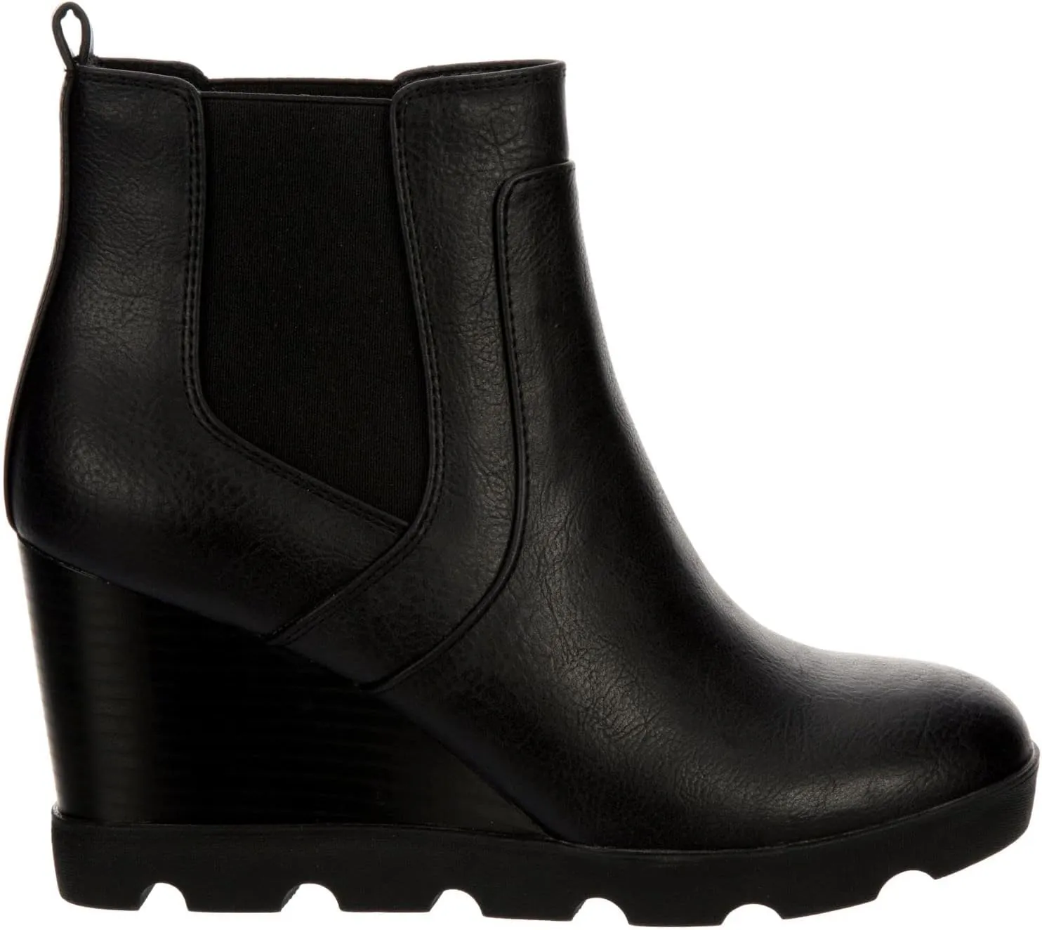 XAPPEAL Elise - Women's Leather Lug Sole Wedge Ankle Boots