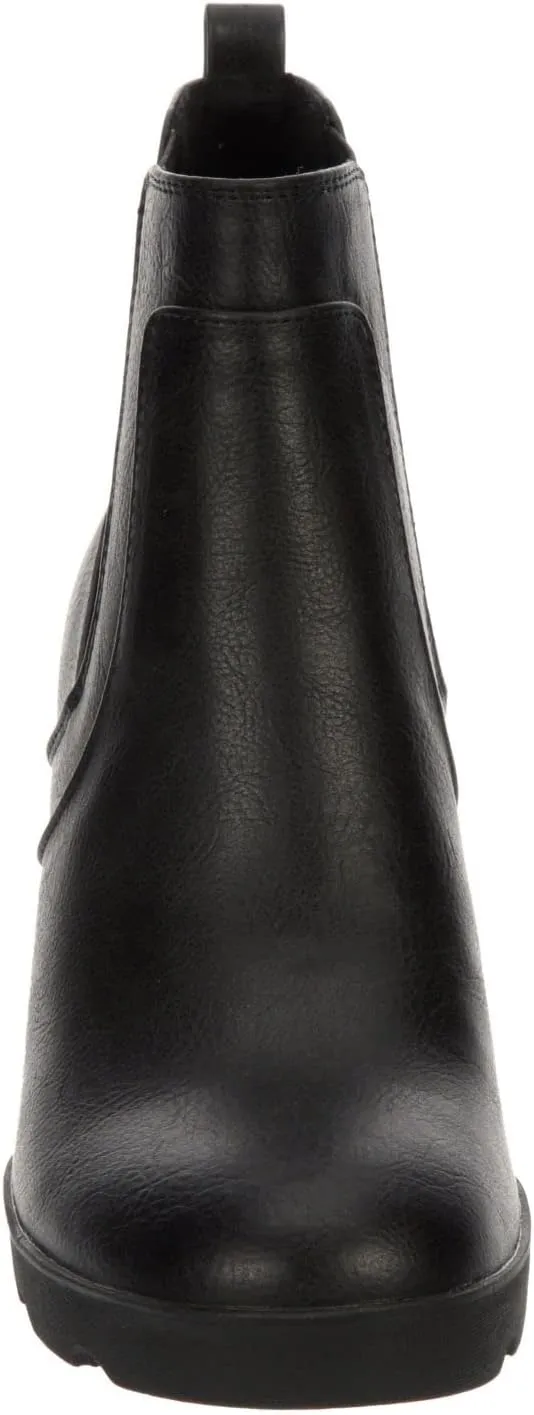 XAPPEAL Elise - Women's Leather Lug Sole Wedge Ankle Boots