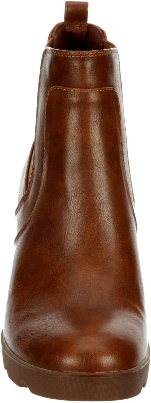 XAPPEAL Elise - Women's Leather Lug Sole Wedge Ankle Boots