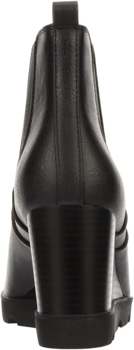 XAPPEAL Elise - Women's Leather Lug Sole Wedge Ankle Boots