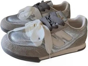 Y2K Retro Cute Non Slip Lace Up Sneakers Women & Teen Girls - Kawaii Slip on Walking Shoes Shoes, Streetwear Athleisure Retro Design for Lightweight Running Tennis & Racquet Sport