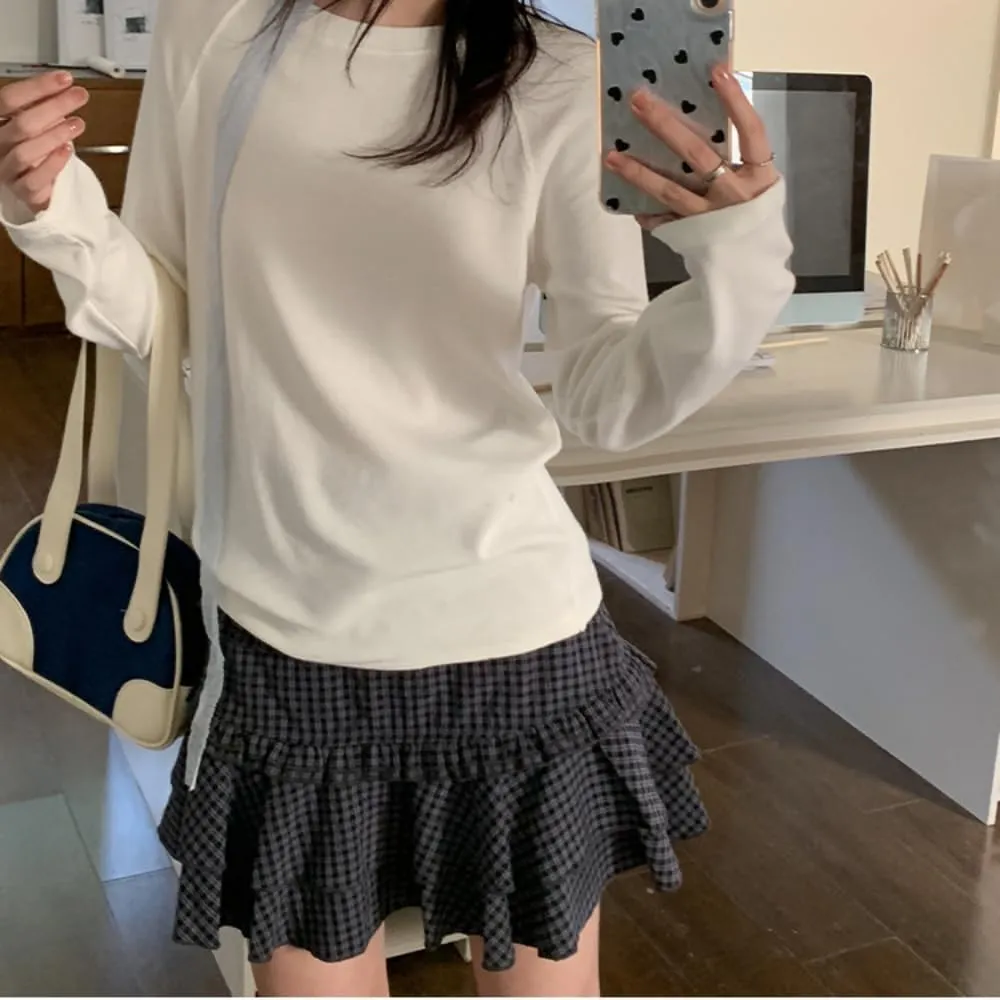 Y2K Vintage Plaid Mini Skirt Emo Grunge High Waisted Short Pleated Skirt Acubi Alt A-line Skater Skirt Preppy Clothes