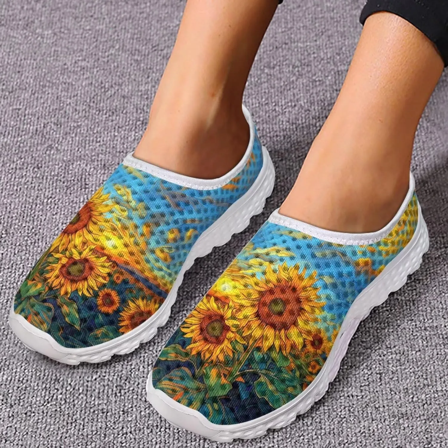 Ystardream Women Road Running Shoes Trainers Low-top Lace Up Lightweight