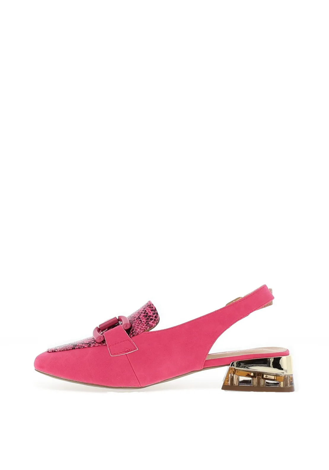 Zanni & Co. Diraz Sling Back Loafers, Fuchsia Scale