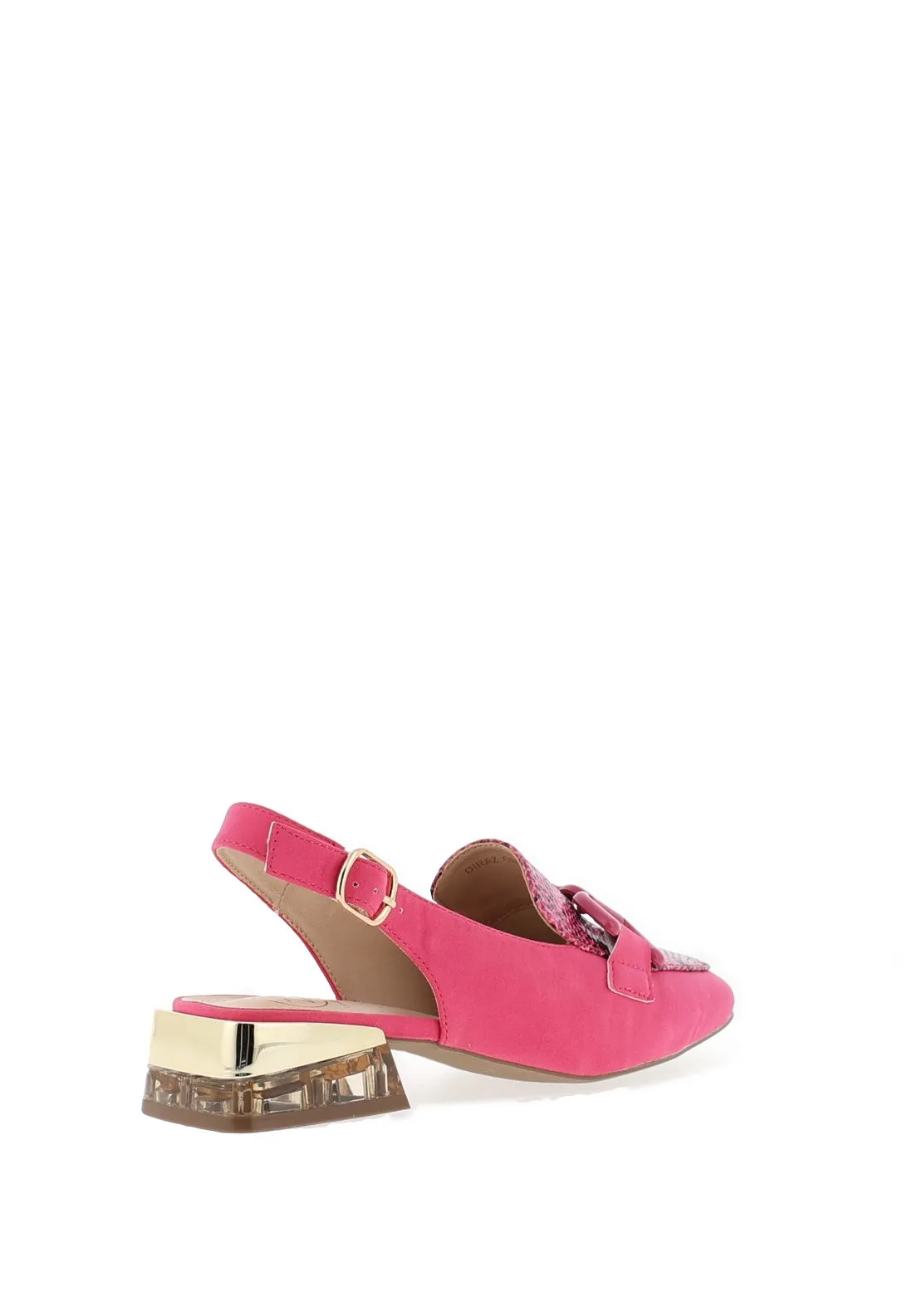 Zanni & Co. Diraz Sling Back Loafers, Fuchsia Scale